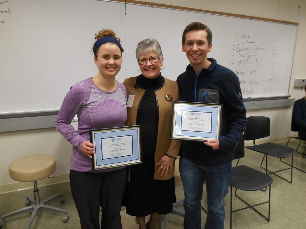 Current Scholarship Recipients:  Elizabeth Pauly & Jason Clements